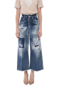 Blue Flared High Rise Jeans 1