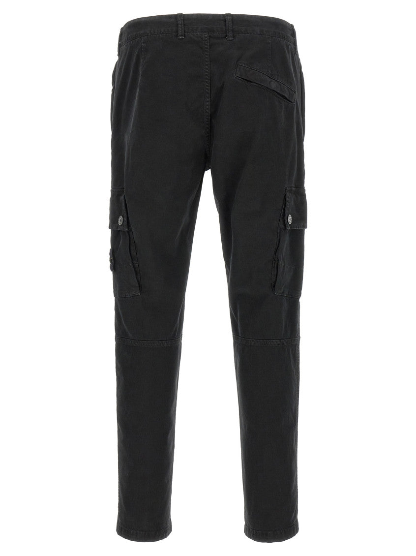 Black Slim Cargo Trousers 2