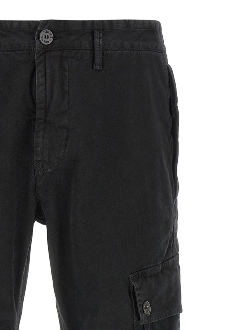 Black Slim Cargo Trousers 3
