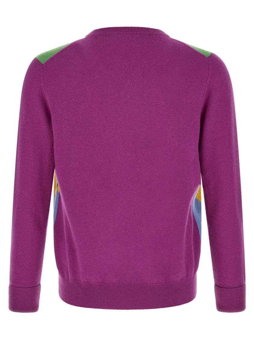 Purple V Neck Sweater 2