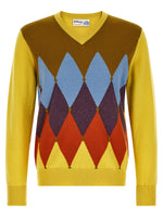 Yellow V Neck Sweater 1