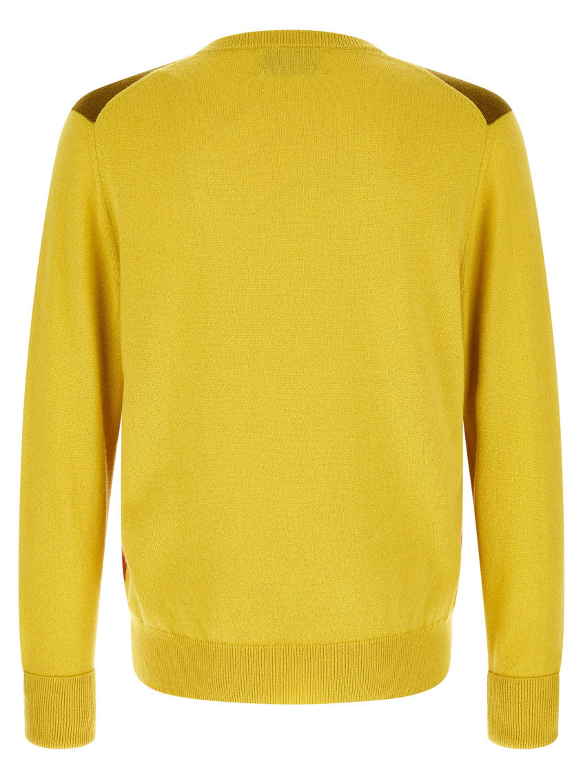 Yellow V Neck Sweater 2