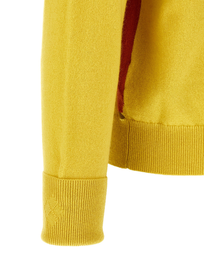 Yellow V Neck Sweater 4