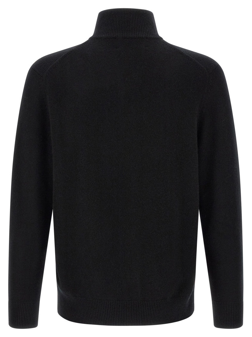 Black Turtle Neck Cardigan 2
