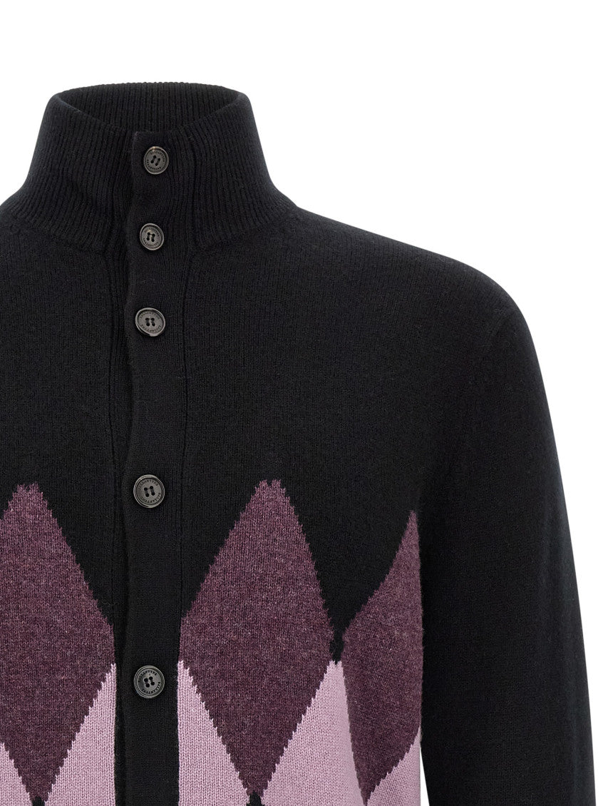 Black Turtle Neck Cardigan 3