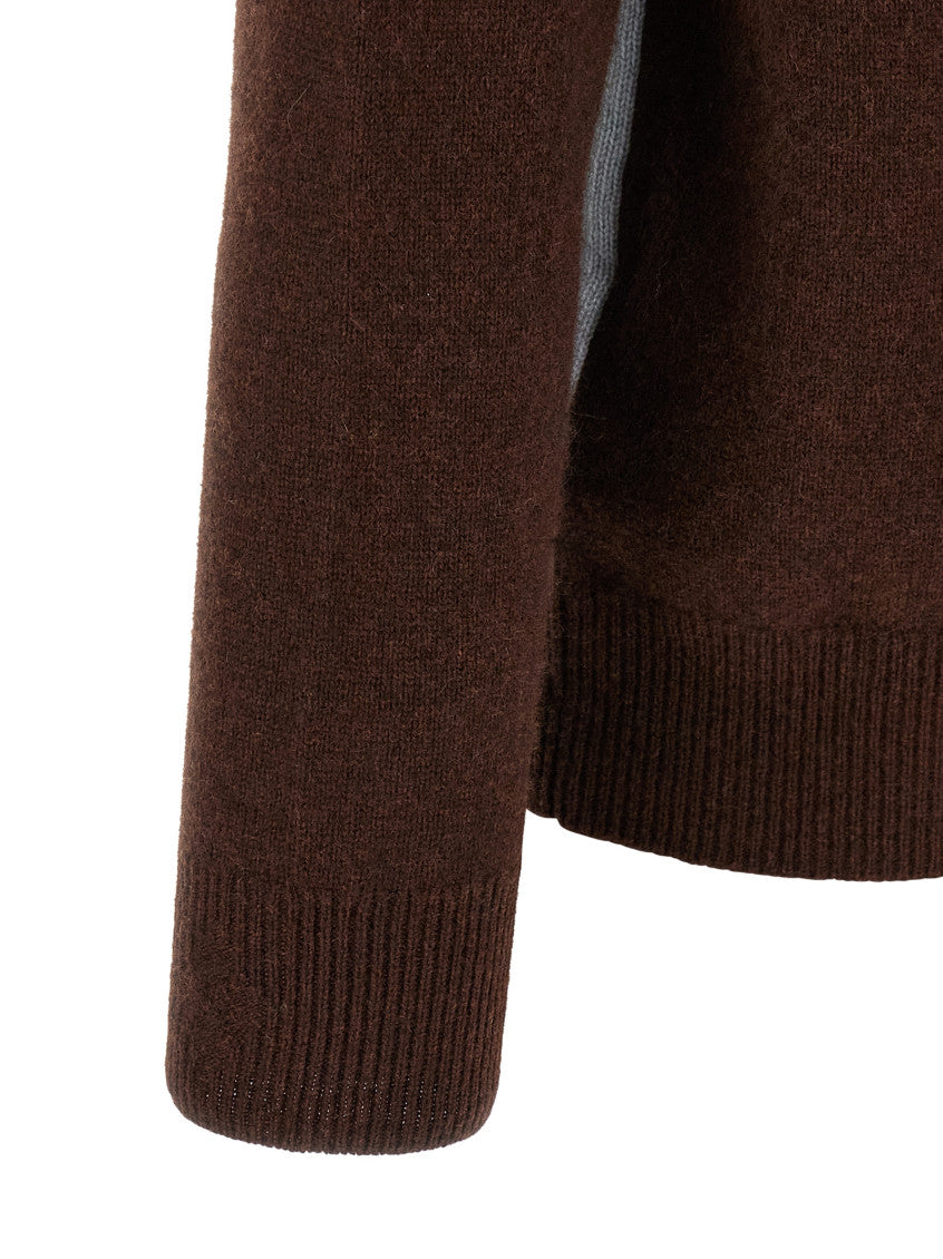 Brown Turtle Neck Cardigan 4