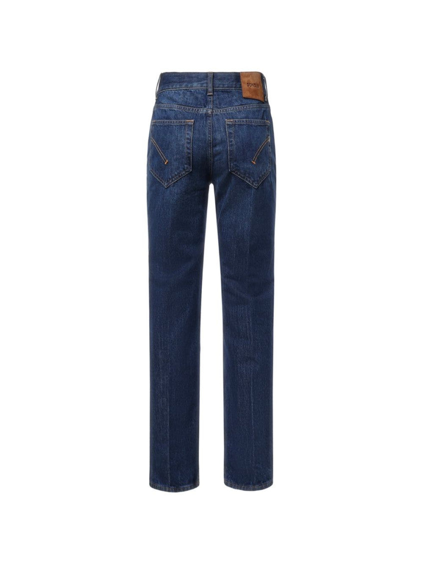 Blue Straight High Rise Jeans 2