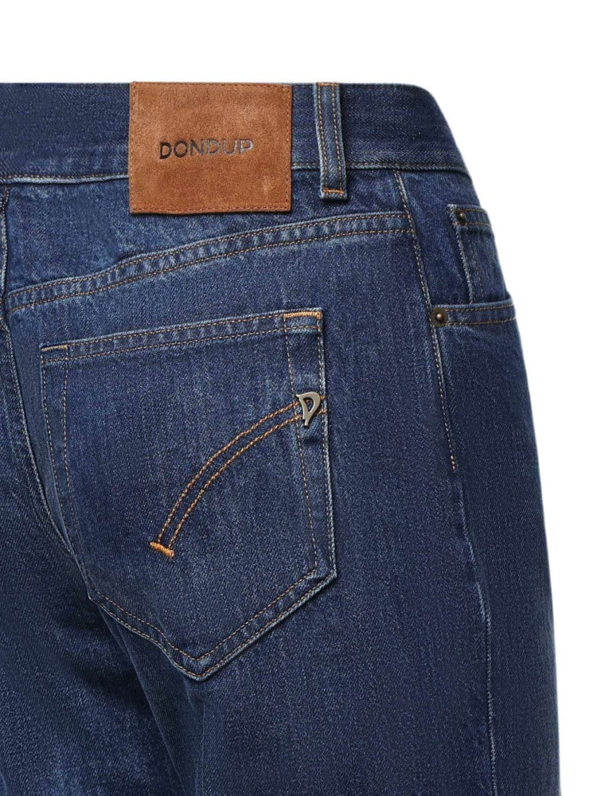 Blue Straight High Rise Jeans 3