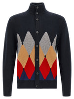 Blue Turtle Neck Cardigan 1