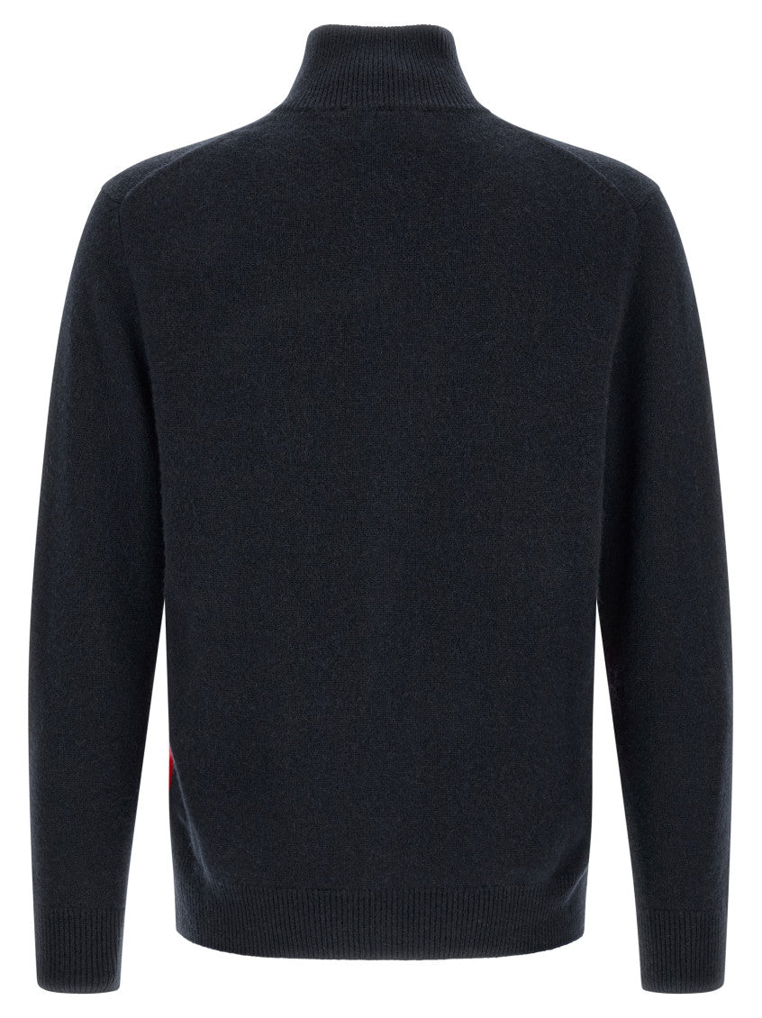 Blue Turtle Neck Cardigan 2