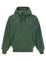 Green Boxy Logo Hoodie 1