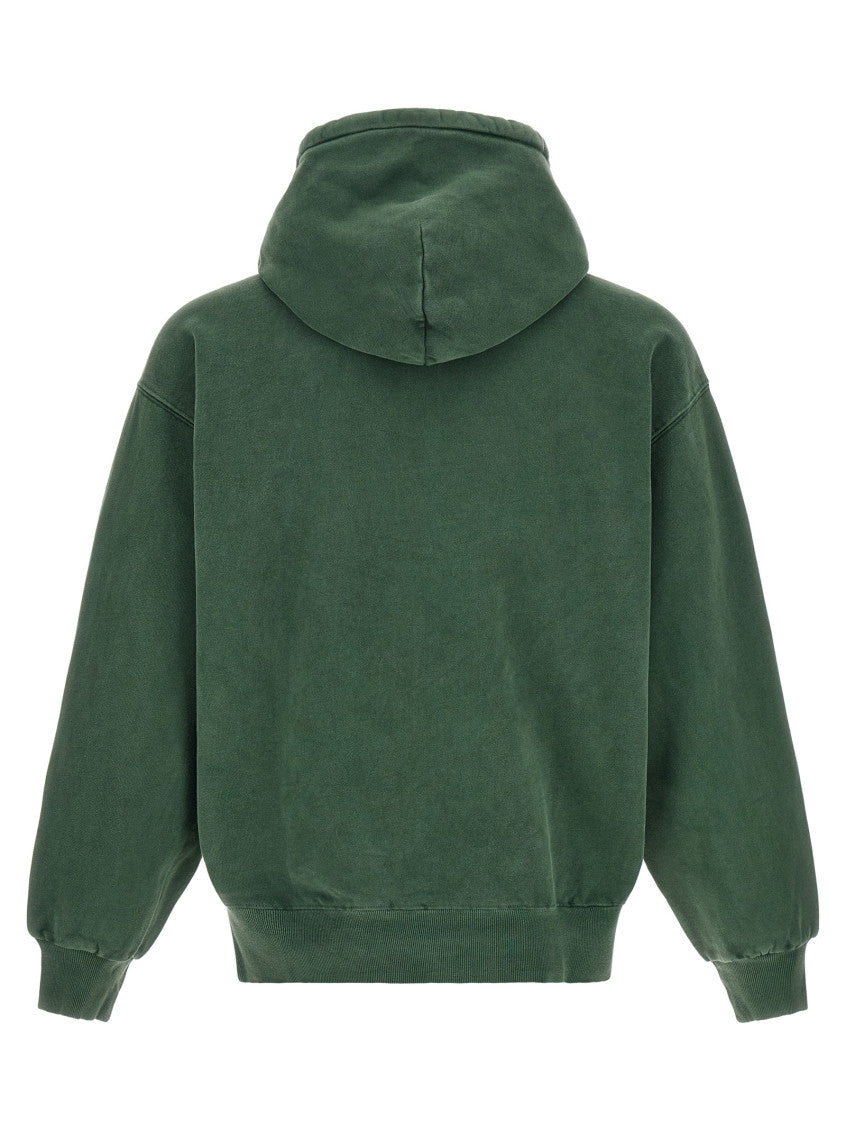 Green Boxy Logo Hoodie 2
