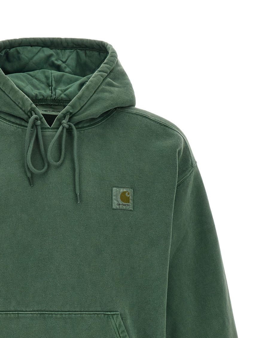Green Boxy Logo Hoodie 3