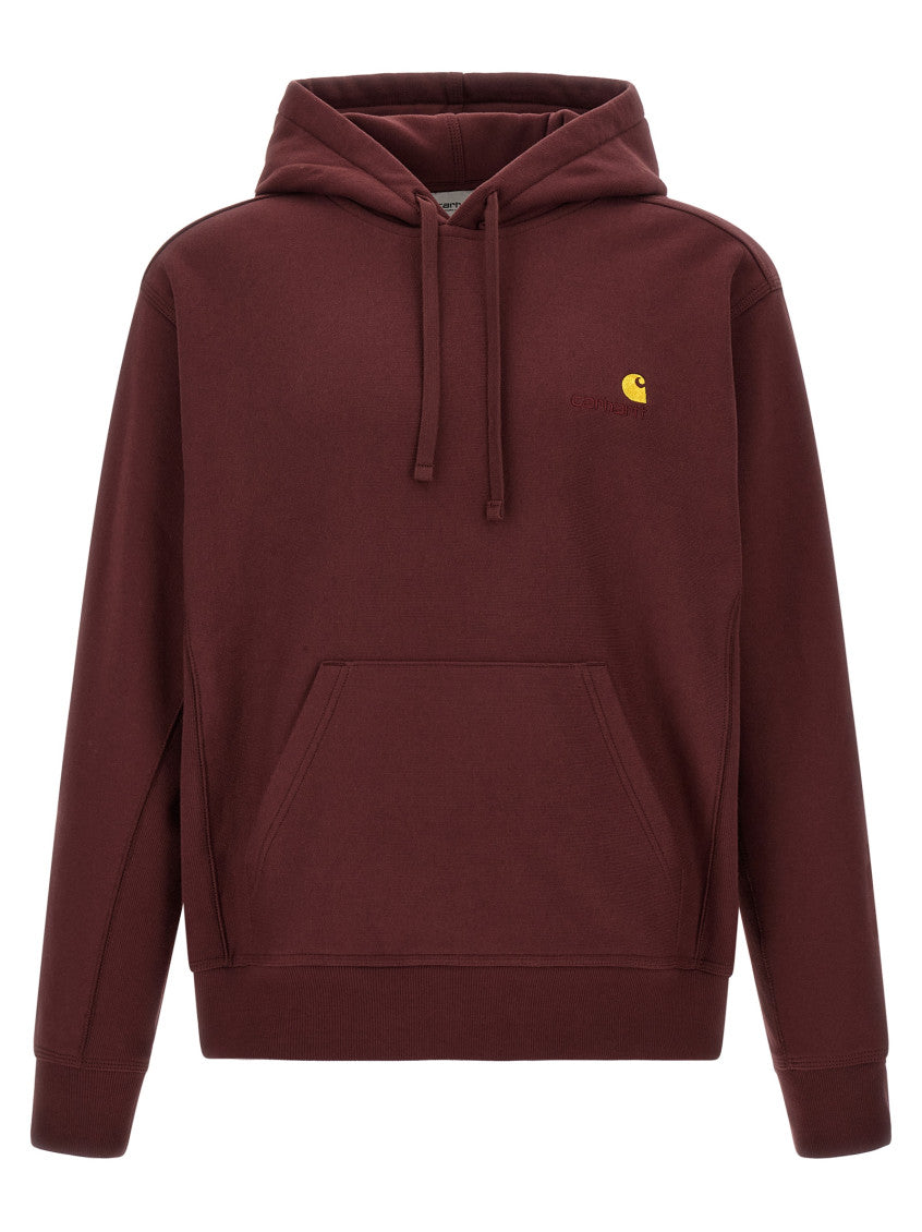 Maroon Relaxed Logo Hoodie 1