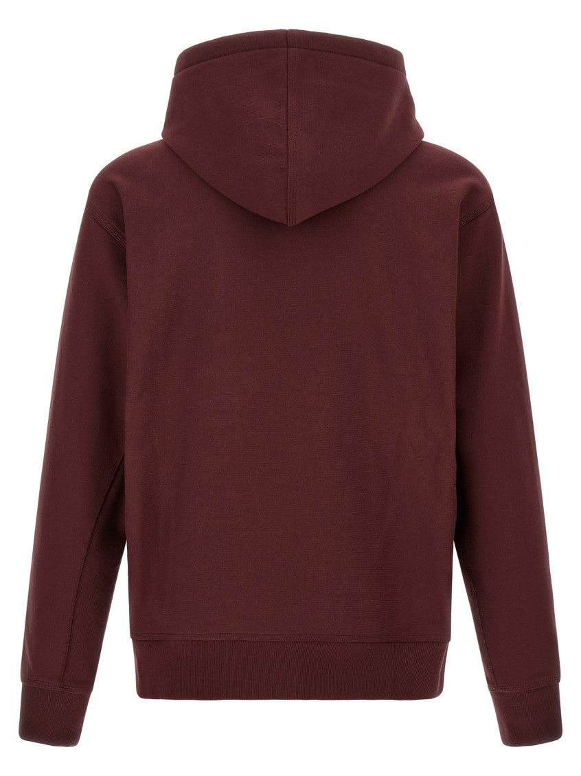 Maroon Relaxed Logo Hoodie 2