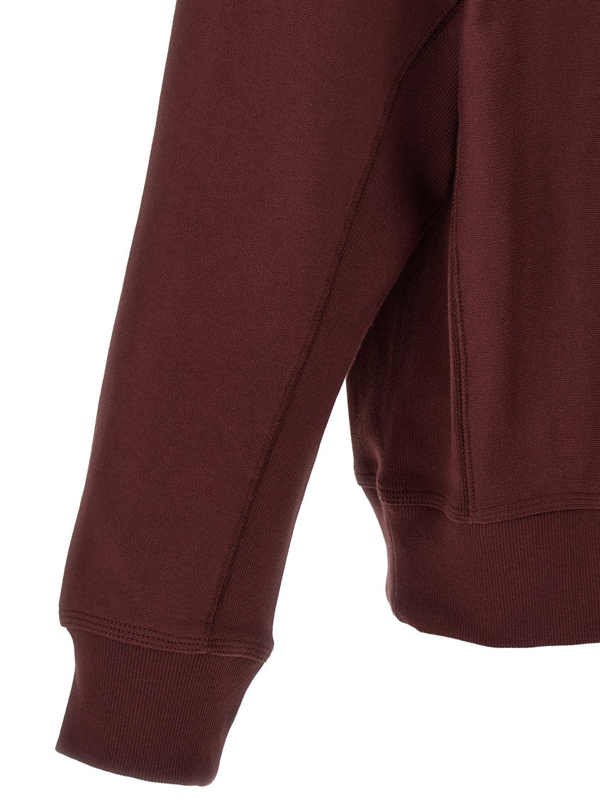 Maroon Relaxed Logo Hoodie 4