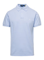 Light Blue Logo Embroidered Polo 1