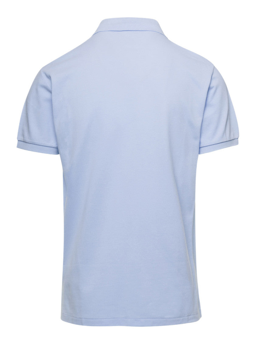 Light Blue Logo Embroidered Polo 2