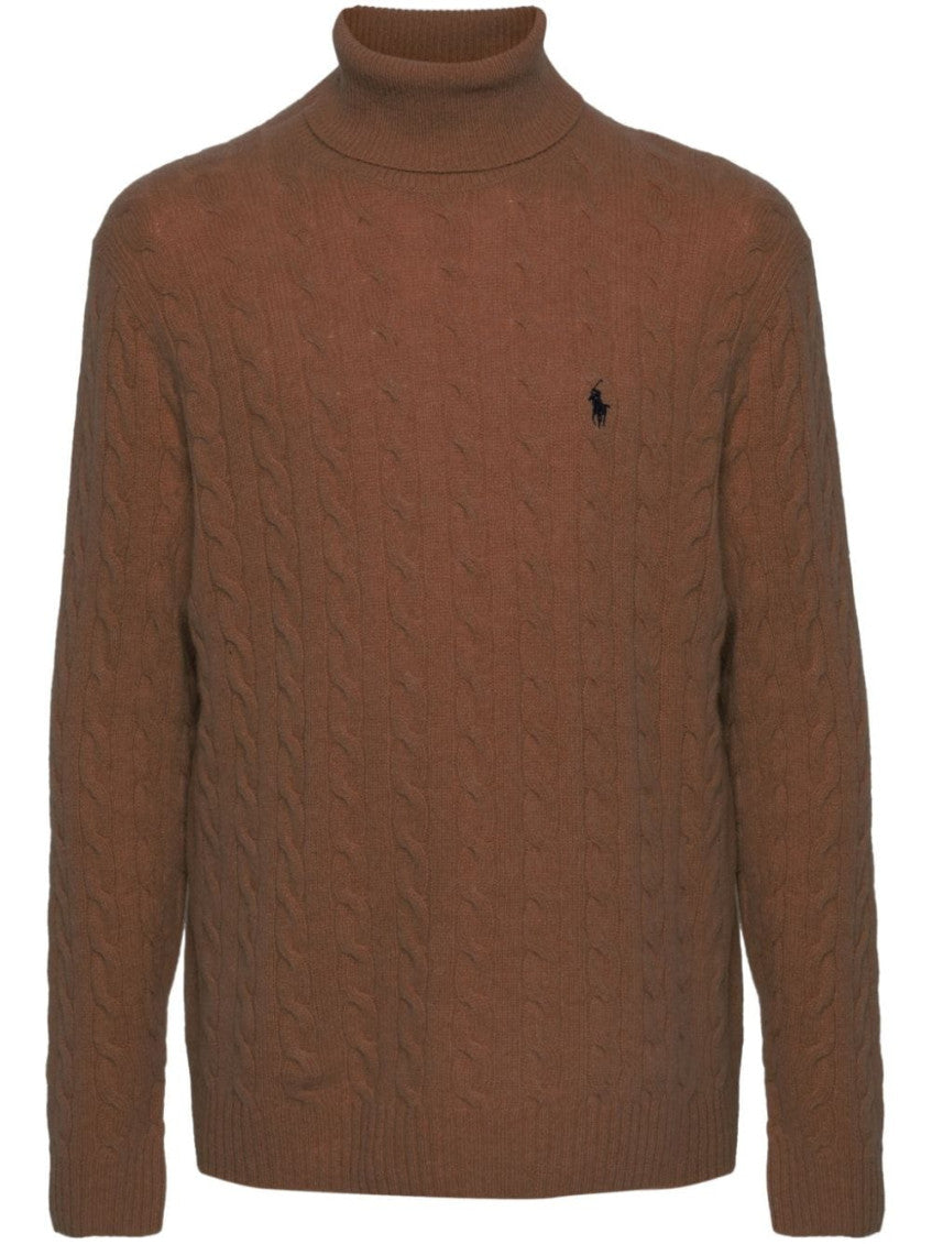 Brown High-neck Sweater 1