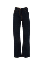 Dark Blue Straight Leg Jeans 1