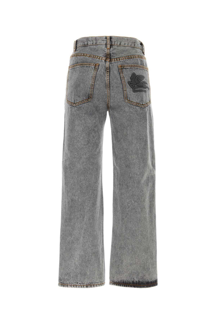 Grey Wide Leg Jeans 2