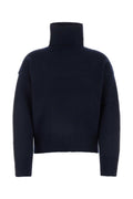Navy blue wool blend sweater 1