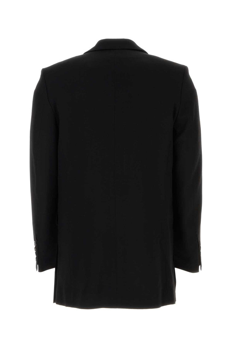 Black wool blazer 2
