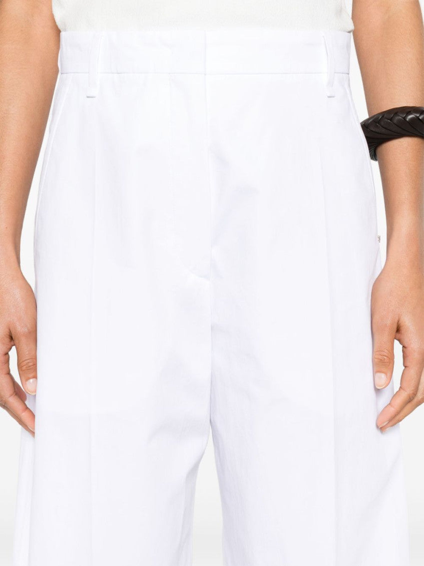 White Wide-leg Trousers 2