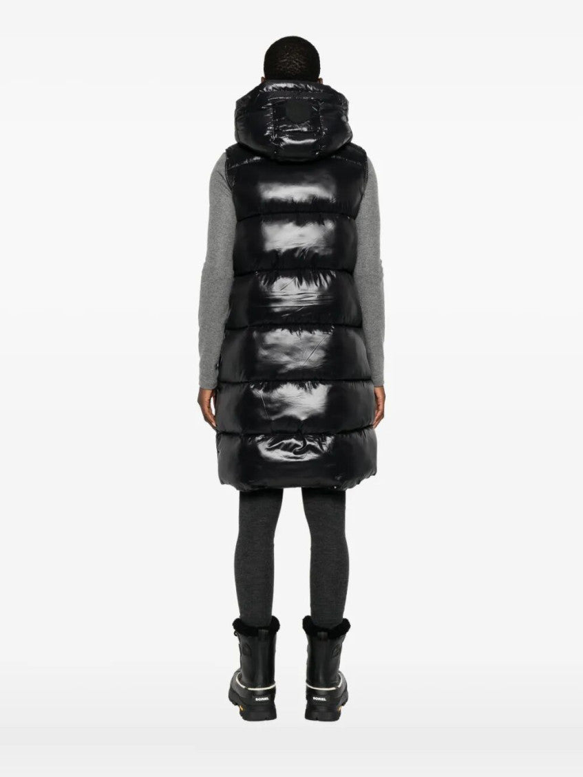 Black Quilted Hood Jacket 3