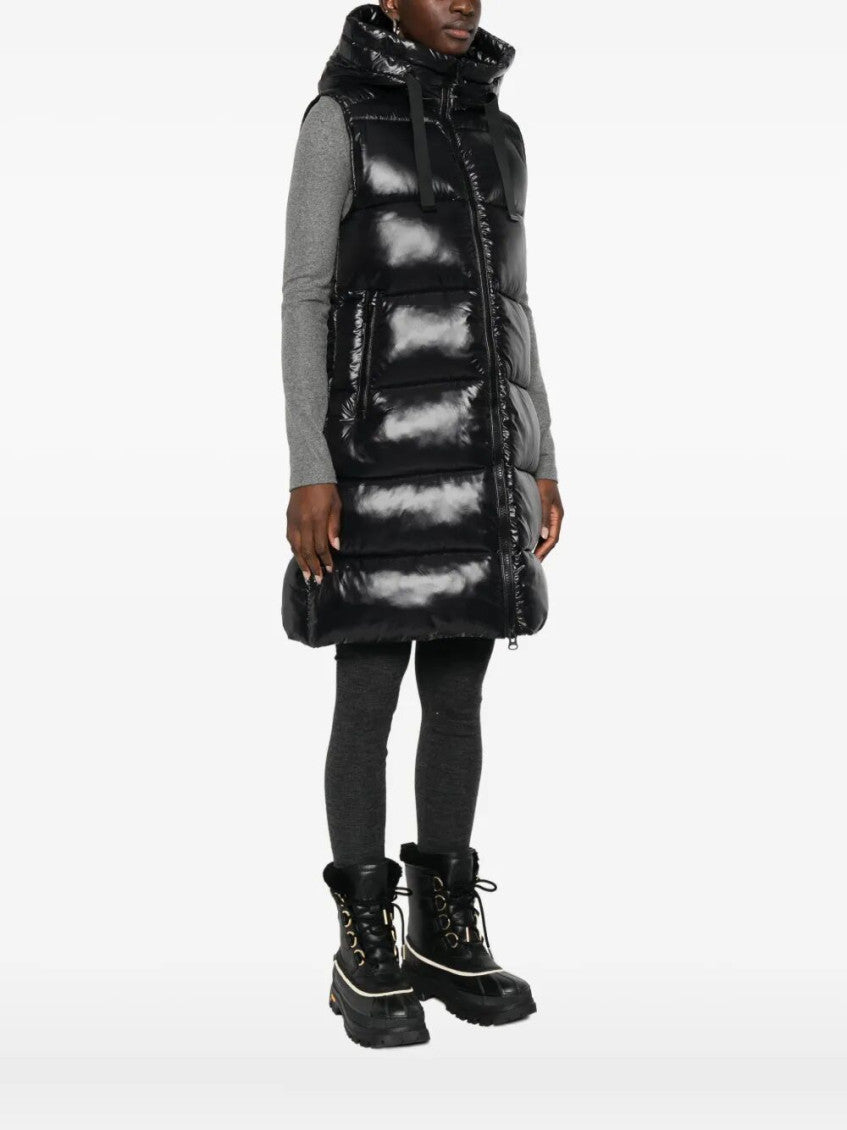 Black Quilted Hood Jacket 4