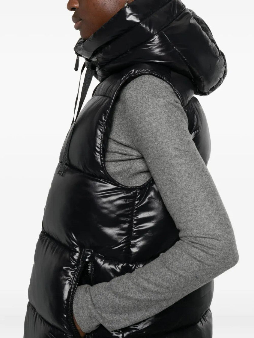 Black Quilted Hood Jacket 5