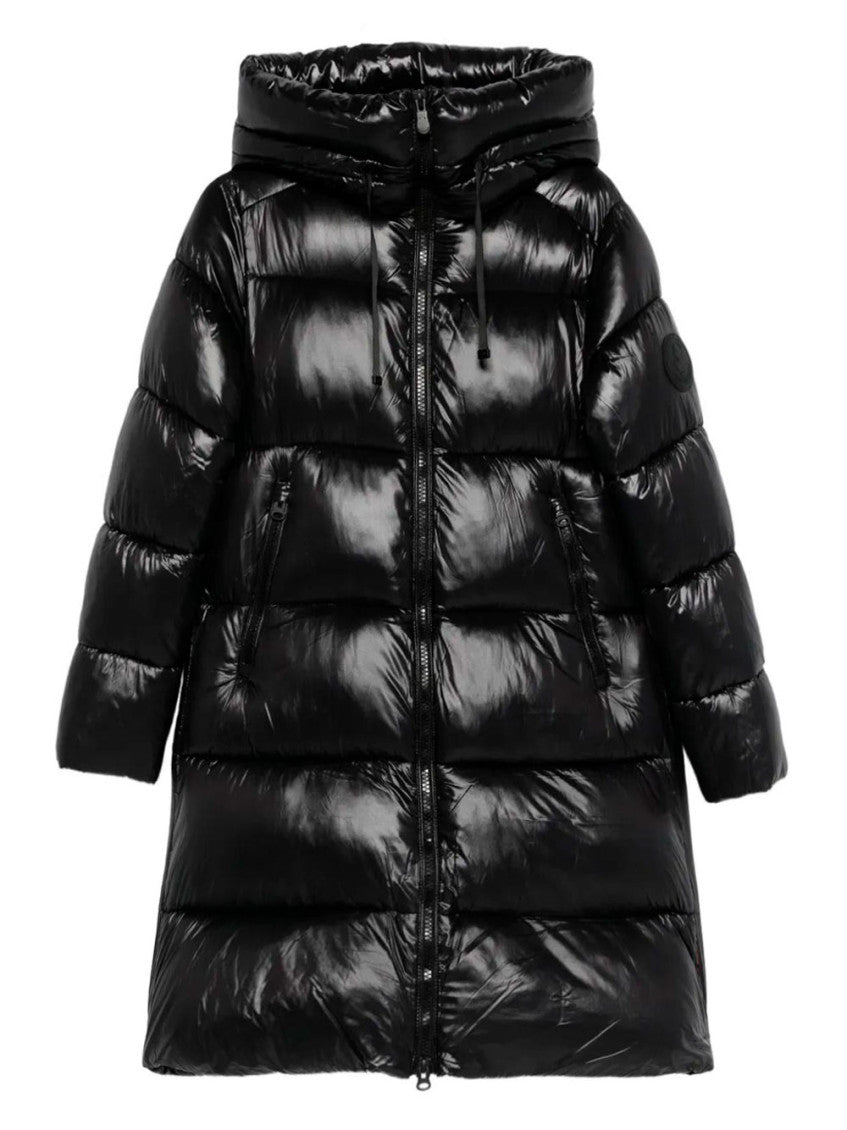 Black Quilted Hood Jacket 1