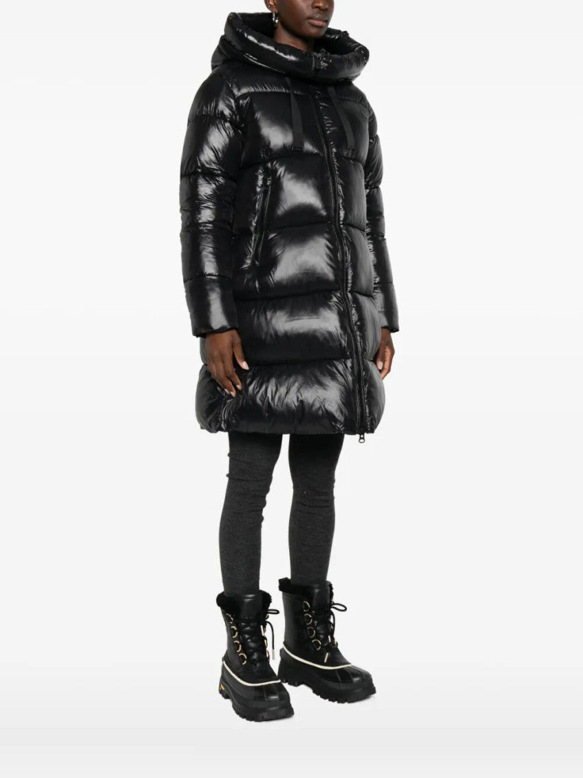 Black Quilted Hood Jacket 4