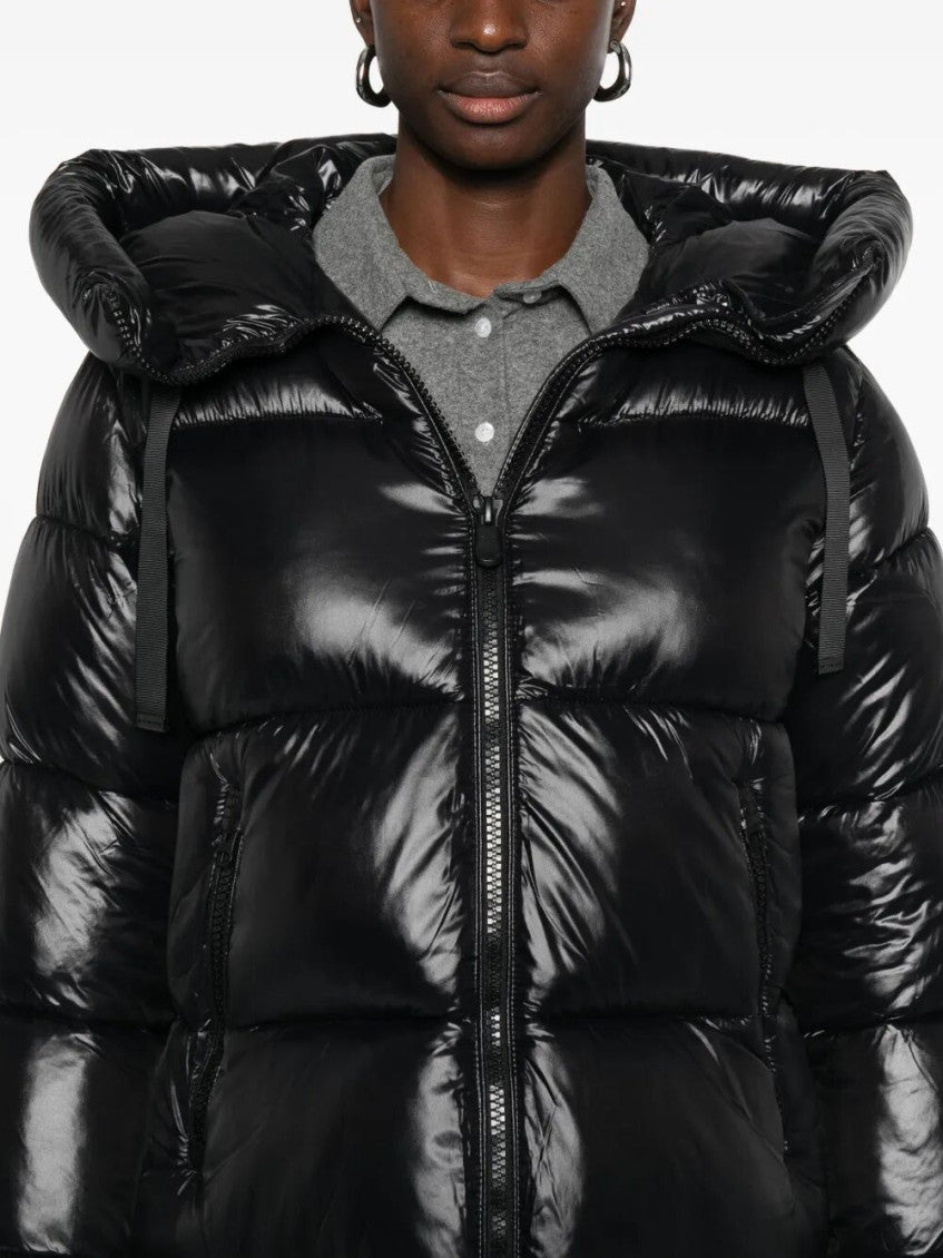 Black Quilted Hood Jacket 5