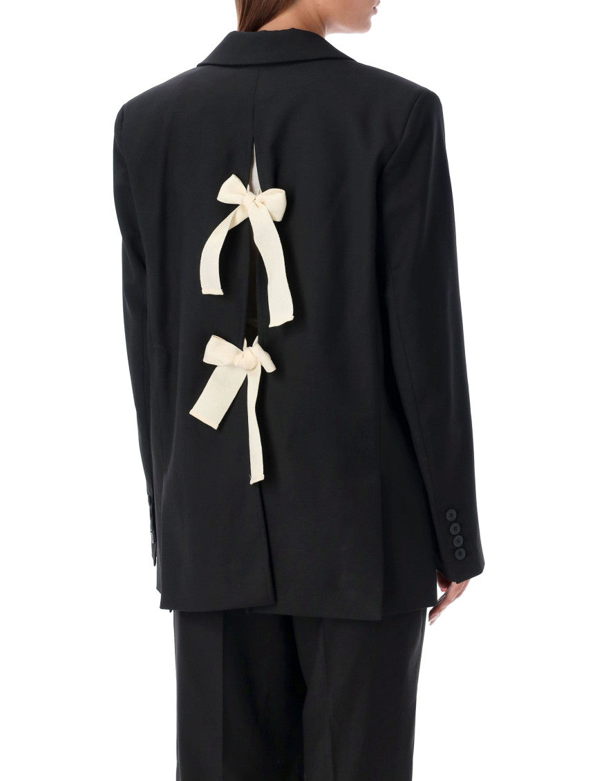 Black Patch-Pocket Blazer 2