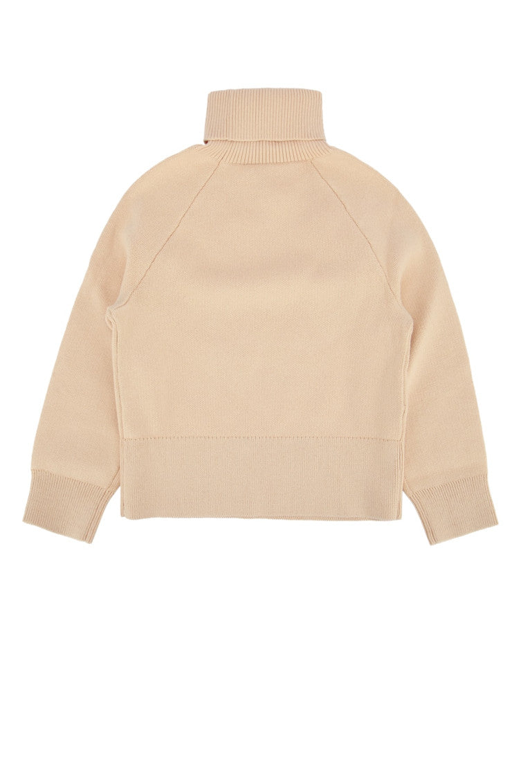 Beige Pink Logo Sweater 2