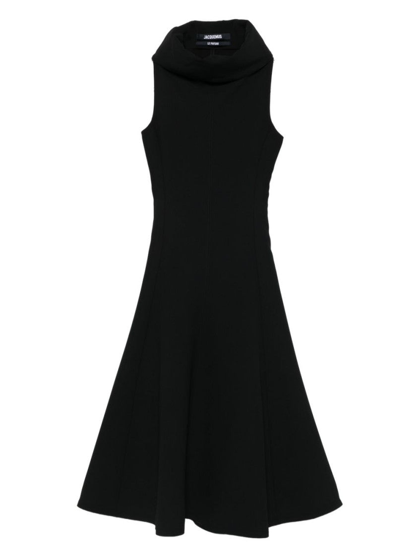 Black High-neck Dress 1