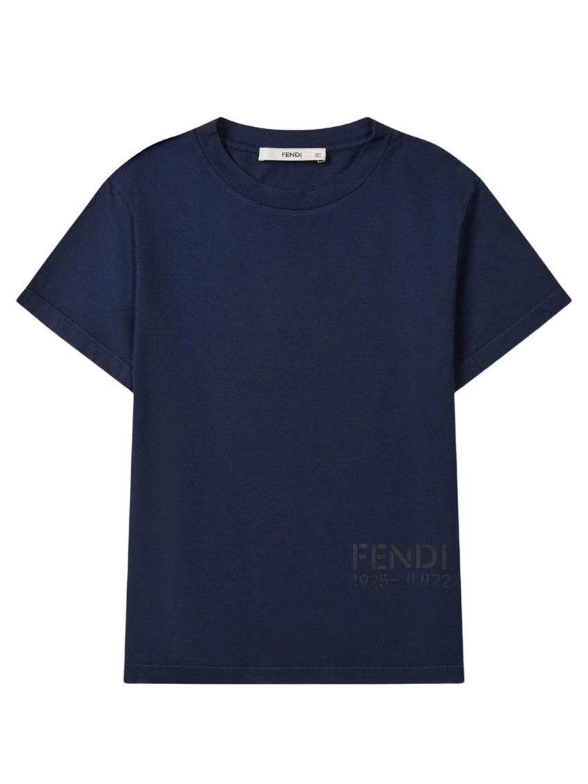 Boy Navy Blue Logo T-Shirt 1