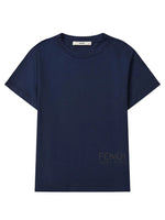 Boy Navy Blue Logo T-Shirt 1