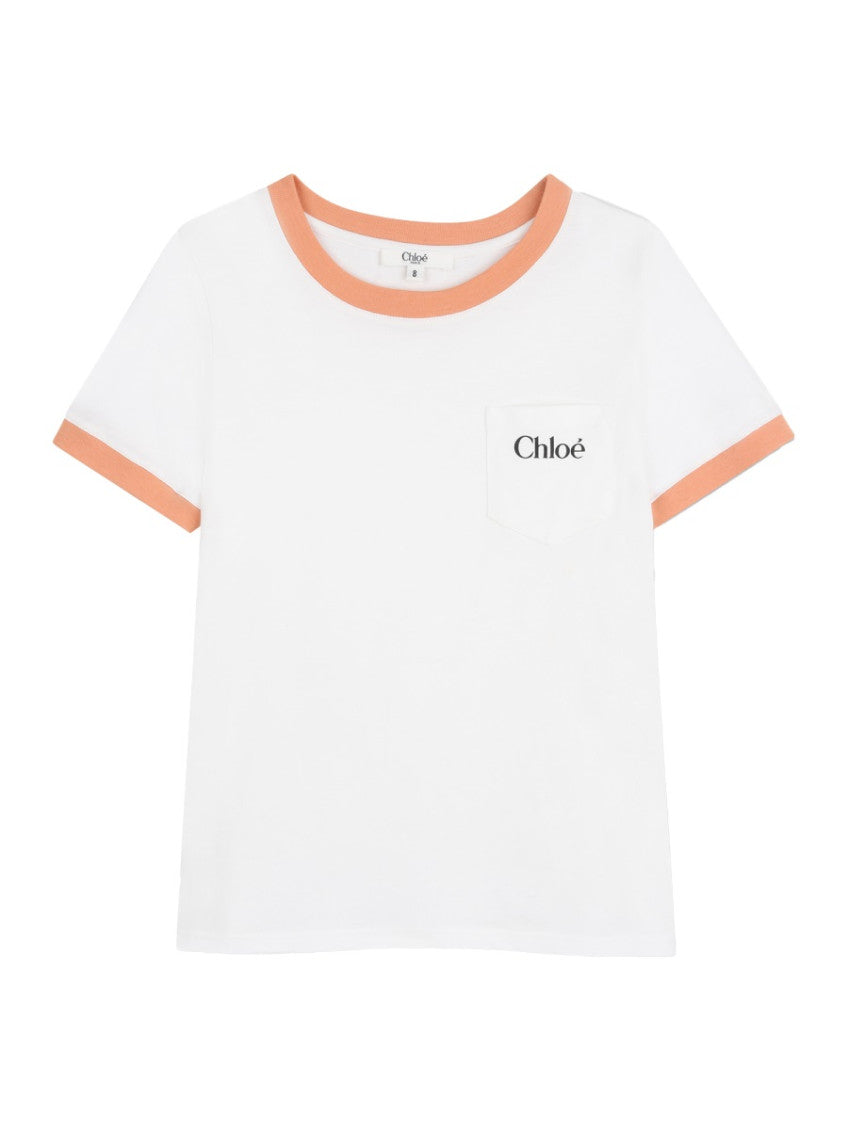 Girls White Logo T-Shirt 1