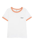 Girls White Logo T-Shirt 1