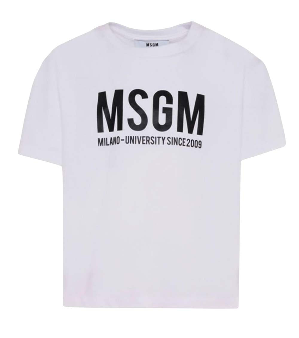 Girls White Logo T-Shirt 1