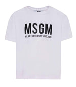 Girls White Logo T-Shirt 1