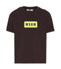 Girls Dark Brown Logo T-Shirt 1