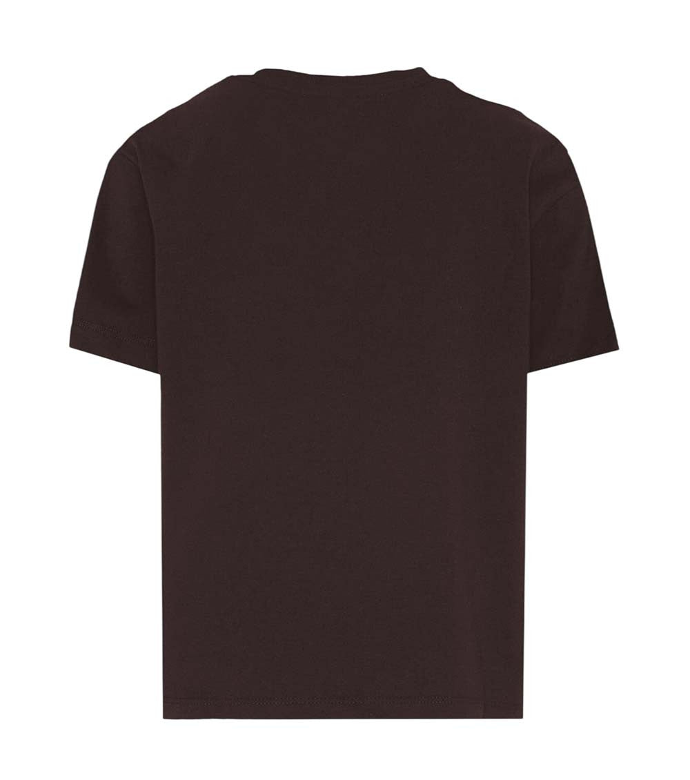 Girls Dark Brown Logo T-Shirt 2