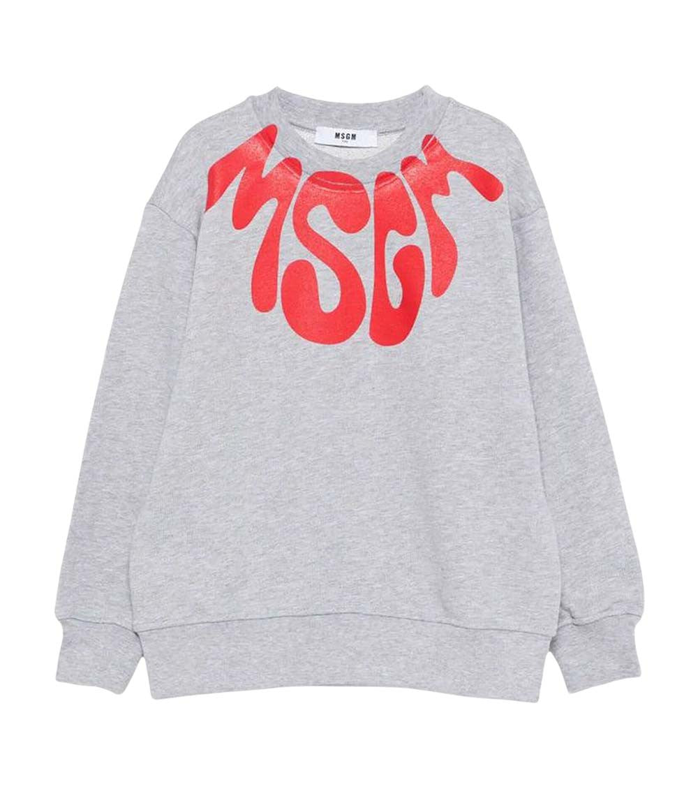Girls Grey Logo Sweatshirt 1