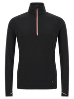 Black Solid Mock Collar Sweatshirt 1