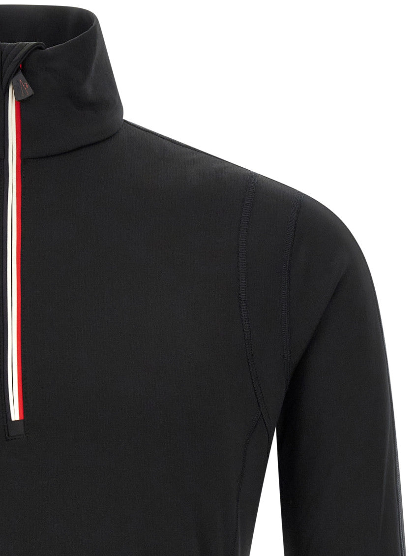Black Solid Mock Collar Sweatshirt 3