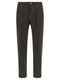 Grey Straight Wool Pants 1