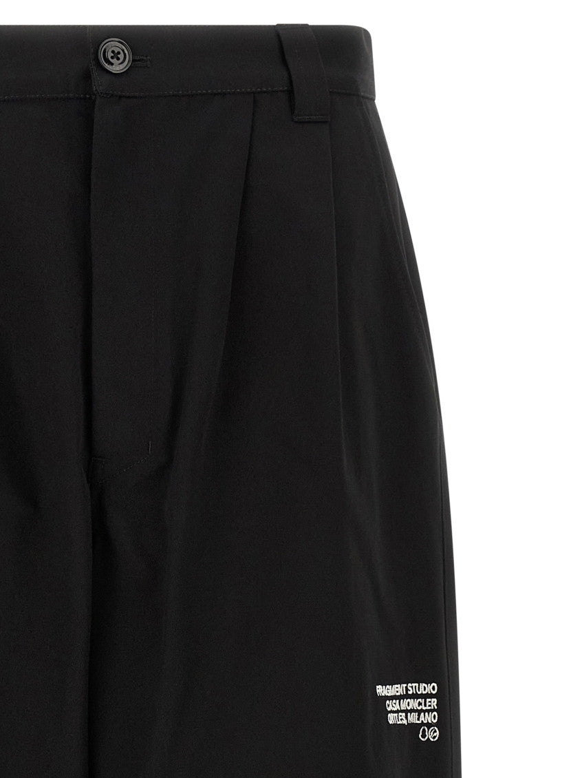 Black Straight Flat Front Pants 3